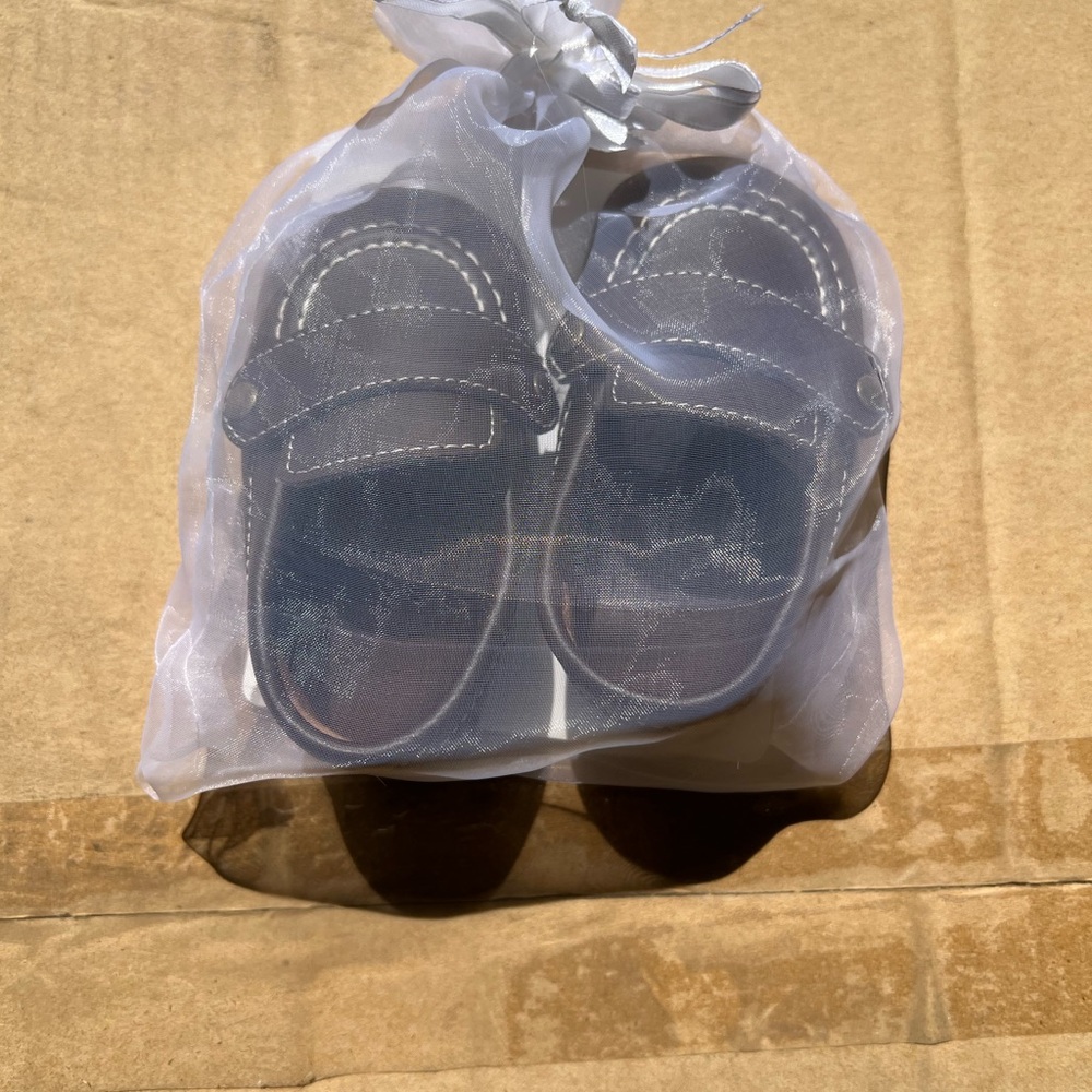 Baby Deer Navy Baby/Toddler Strap Shoes